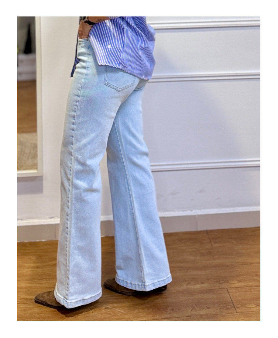 JEANS PALAZZO DENIM CLARO