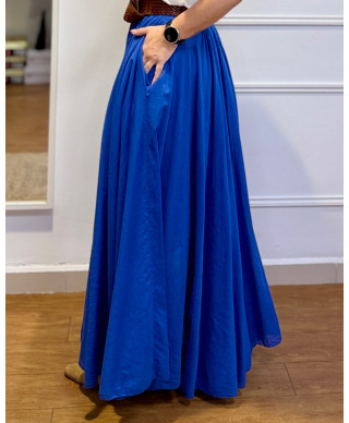 FALDA LARGA AZUL ROYAL