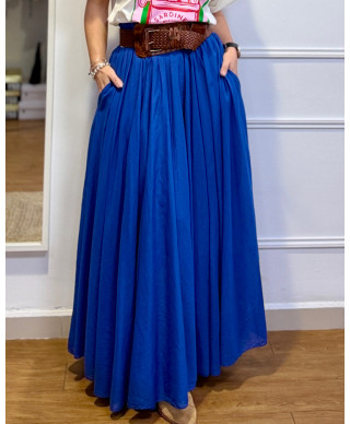 FALDA LARGA AZUL ROYAL