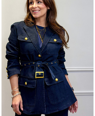 CHAQUETA DENIM GOLD BUTTONS