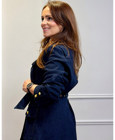 CHAQUETA DENIM GOLD BUTTONS