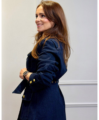CHAQUETA DENIM GOLD BUTTONS