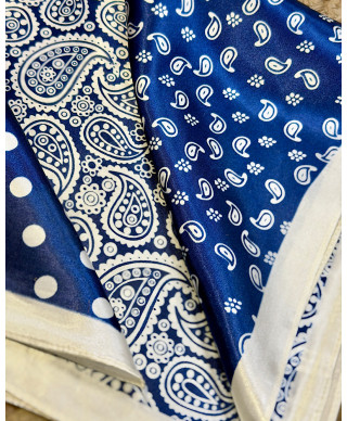 PAÑUELO CLÁSICO PAISLEY AZUL ELEGANCE