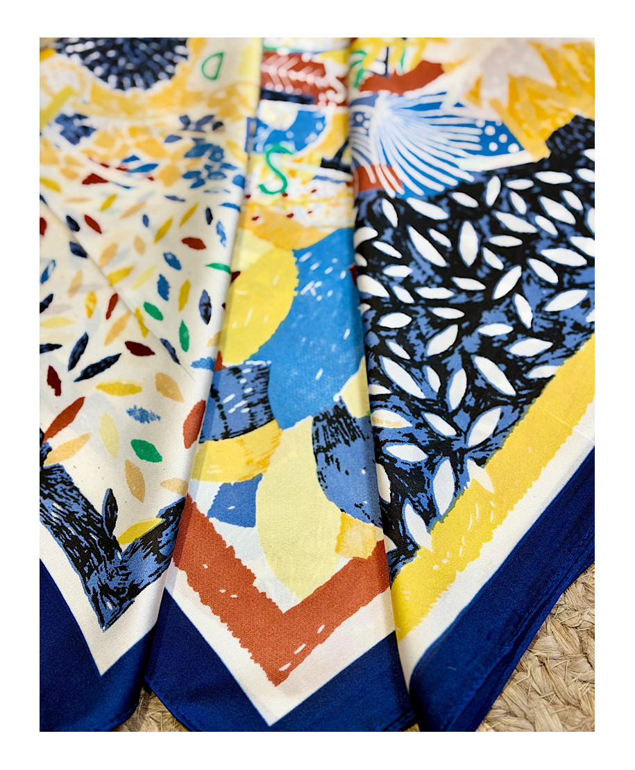 PAÑUELO ART PRINT MULTICOLOR ELEGANCE
