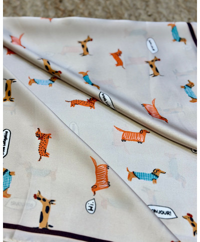 PAÑUELO FUNNY ANIMALS TAUPE