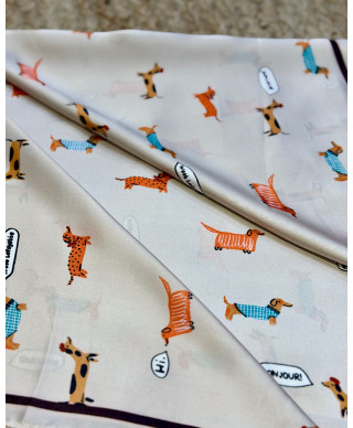 PAÑUELO FUNNY ANIMALS TAUPE