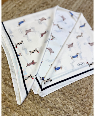 PAÑUELO FUNNY ANIMALS BLANCO ROTO