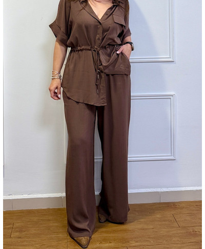 CONJUNTO ELEGANCE FLOW CHOCOLATE