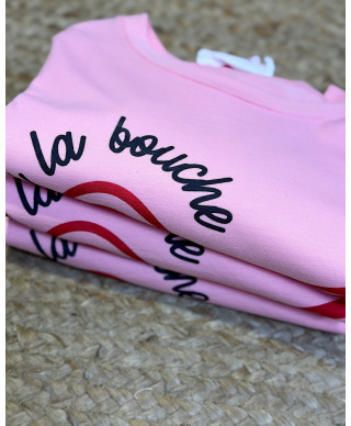 CAMISETA PARIS LOVE ROSA