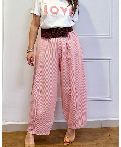 PANTALÓN STRIPES FLOW ROJO