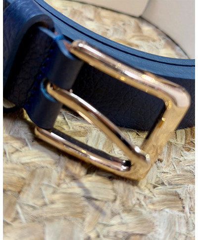 CINTURÓN ESSENTIAL LEATHER MARINO