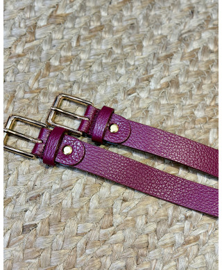 CINTURÓN ESSENTIAL LEATHER WINE