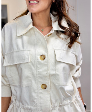 CHAQUETA SAHARA BEIGE SOFT TOUCH