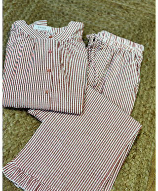 CONJUNTO RIVIERA STRIPES TEJA