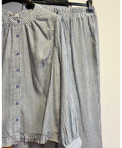 CONJUNTO RIVIERA STRIPES AZUL