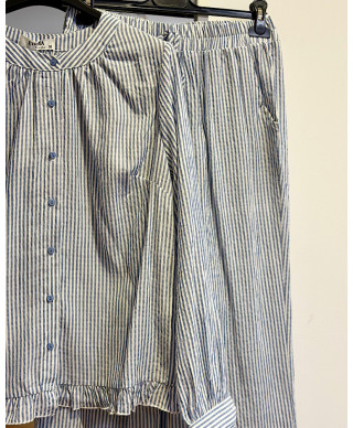 CONJUNTO RIVIERA STRIPES AZUL