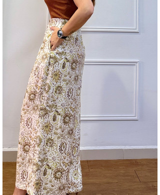 PANTALÓN BOHO LUXE PRINT – WIDE LEG VERDE