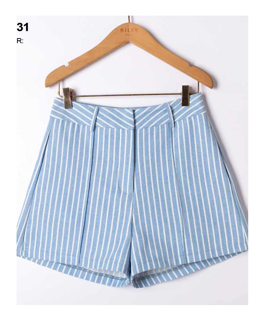 SHORT SKYLINE STRIPES – BLUE TAILORED