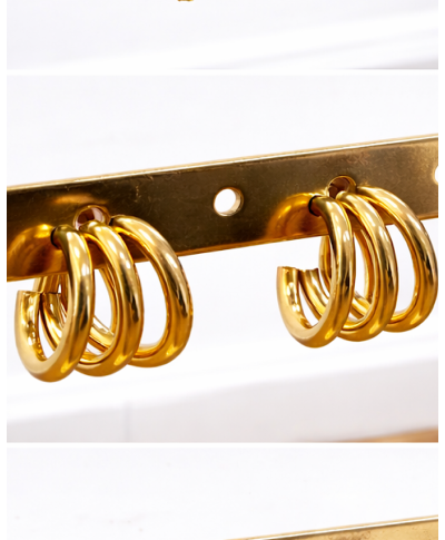 PENDIENTES AROS MÚLTIPLES “GOLDEN LAYERS”