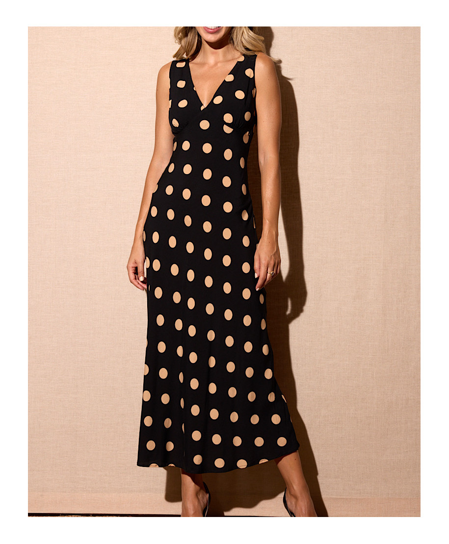 VESTIDO LUNARES NEGRO “MIDNIGHT DOTS”