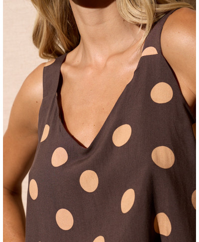 TOP LUNARES “MOCHA DOTS”