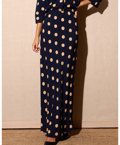 FALDA LUNARES AZUL MARINO “MIDNIGHT FLOW”
