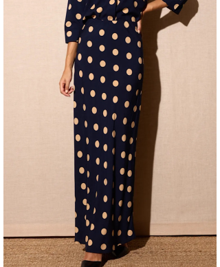 FALDA LUNARES AZUL MARINO “MIDNIGHT FLOW”