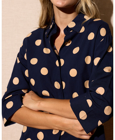 BLUSA LUNARES AZUL MARINO “MIDNIGHT SHIRT”