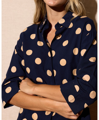 BLUSA LUNARES AZUL MARINO “MIDNIGHT SHIRT”