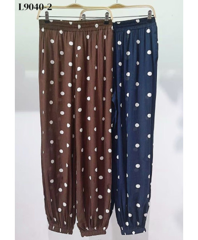 PANTALÓN BOMBACHO LUNARES MARRON “DOT FLOW”