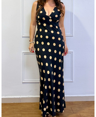VESTIDO LUNARES NEGRO “MIDNIGHT DOTS”