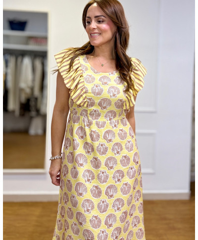 VESTIDO SHELL BREEZE – AMARILLO