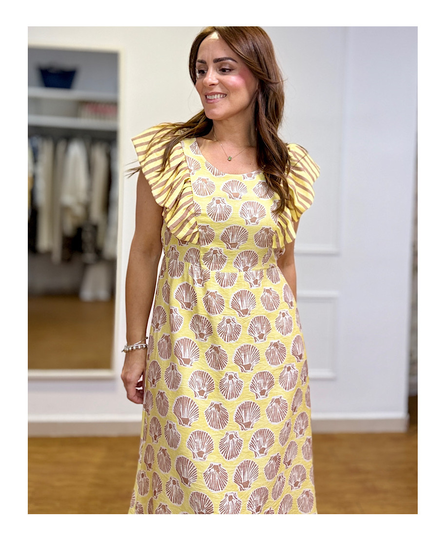 VESTIDO SHELL BREEZE – AMARILLO