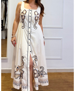 VESTIDO BOHO ESSENCE – BLANCO