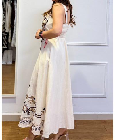 VESTIDO BOHO ESSENCE – BLANCO