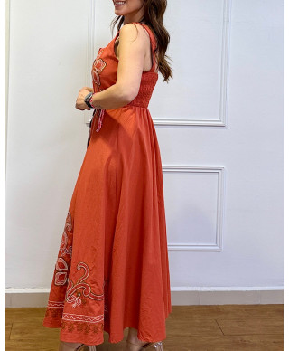 VESTIDO BOHO ESSENCE – TEJA