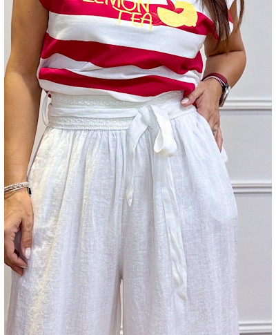 PANTALÓN PALAZZO NORA BLANCO