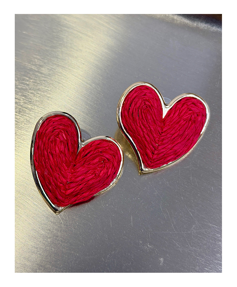 PENDIENTES CORAZÓN ROJO GLOW