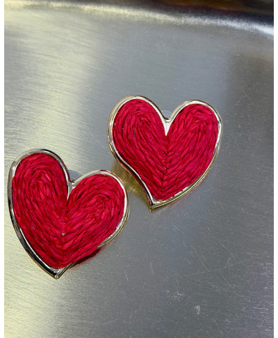 PENDIENTES CORAZÓN ROJO GLOW
