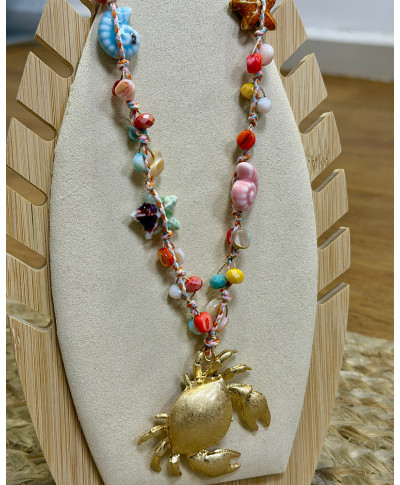 COLLAR CANGREJO CORAL DREAMS