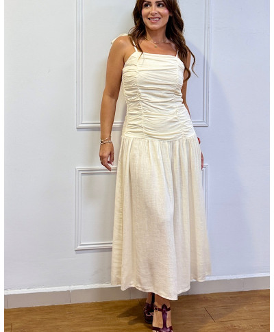 VESTIDO ATARDECER EN CAPRI BEIGE