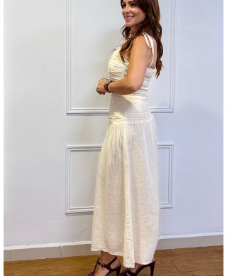 VESTIDO ATARDECER EN CAPRI BEIGE