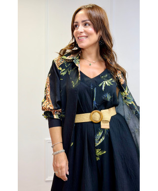 VESTIDO SAFARI SERENGETI NEGRO