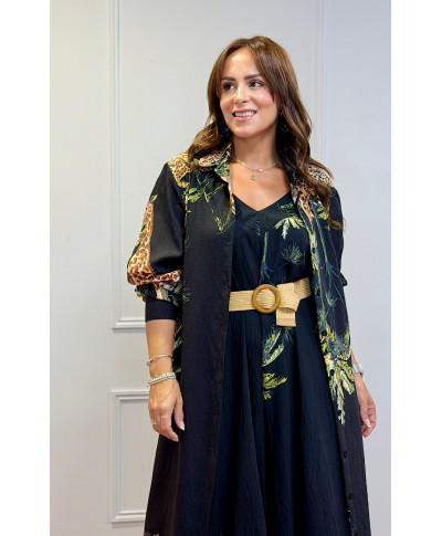 VESTIDO SAFARI SERENGETI NEGRO