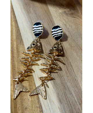 PENDIENTES ESPINA MARINA