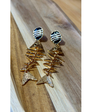 PENDIENTES ESPINA MARINA