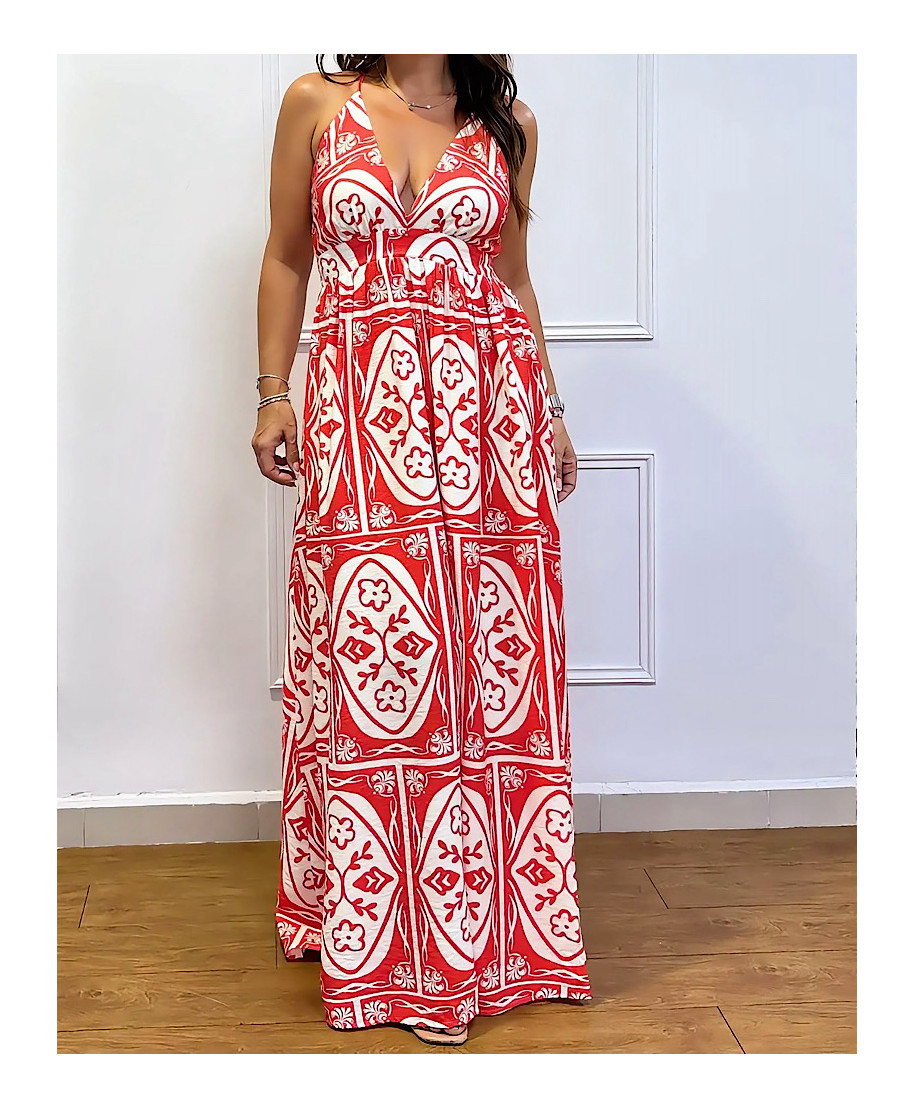 VESTIDO LARGO "CORAL DE CAPRI"