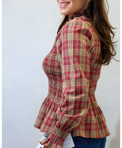 BLUSA MONICA I BURDEOS