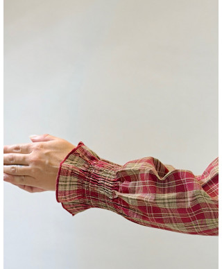 BLUSA MONICA I BURDEOS
