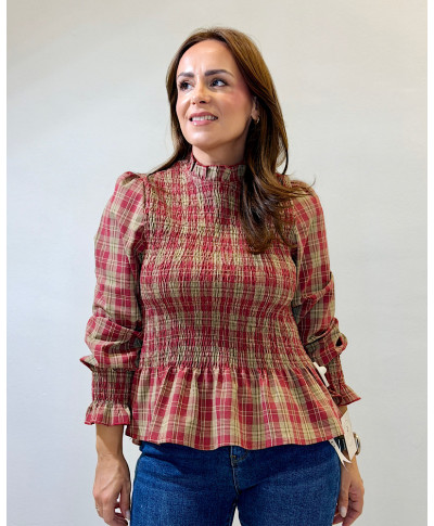 BLUSA MONICA I BURDEOS